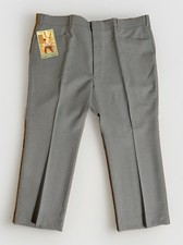 NEW Vintage Levi's Menswear Action Slacks Mens 42x28 Dura-Prest Light Blue-Gray