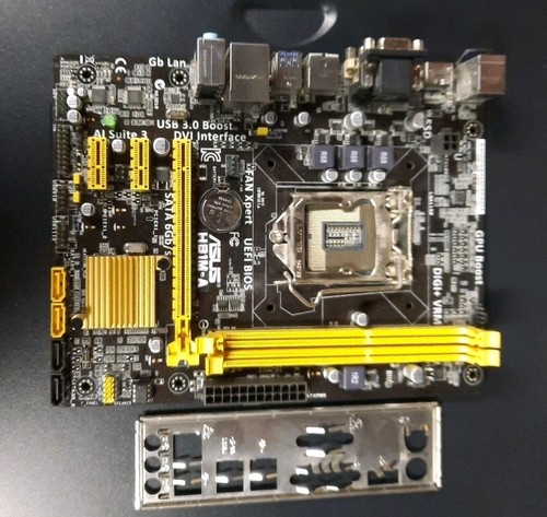 Scheda Madre ASUS H81M-PLUS LGA 1150 - Micro ATX, DDR3, USB 3.0, HDMI, Testata E Funzionante