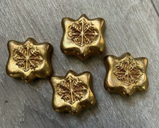 Belle Série de 4 Boutons Collection Bronze doré décor Flèche style Line Vautrin