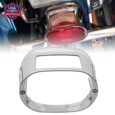 Chrome Rear Tail Brake Light Cover For Harley...