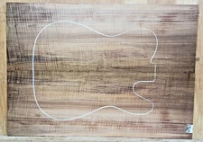 Roasted Flame Maple Wood 1360 Luthier Solid body Guitar Set 24x 17x 1/4