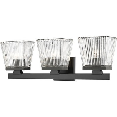 Z-Lite 1936-3V-MB Astor 3 Light 23 inch Matte Black Vanity Wall Light