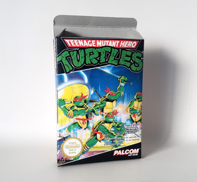 Teenage Mutant Hero Turtles PAL Nintendo NES solo scatola di ricambio vuota fatta a mano