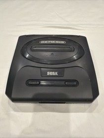 SEGA Genesis II Model 2 16MB Home Console Black OEM Controllers Works Great!