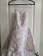 B. Darlin Glamour Gold Rose Pink Dress 11/12