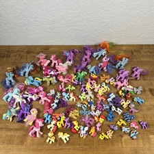 My Little Pony Figure Lot Of 90+ Mini Pony & Other Various Sizes