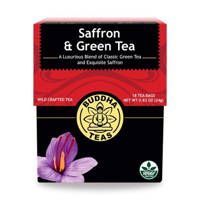 - Saffron & Green Tea - For & Wellbeing - Wild Crafted Tea - With Antioxidant...