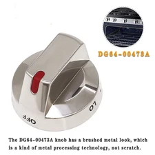 DG64-00473A Range Burner Control Dial Knobs For Samsung NX58F5700WS NX58H5600SS