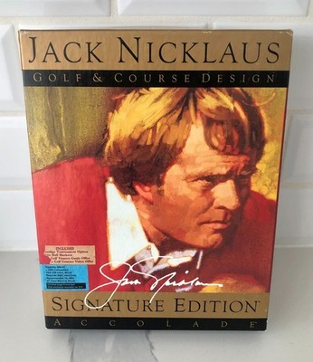 Jack Nicklaus Golf & Course Design: Signature Edition Big Box PC Game (1992) CIB
