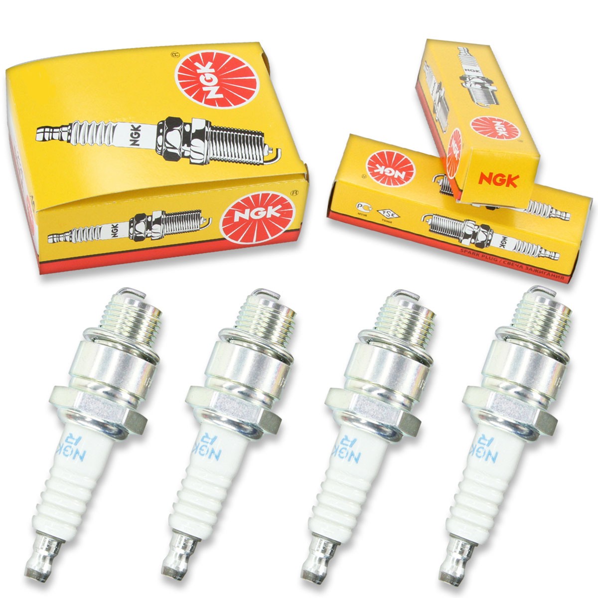 4pcs 94-96 Aprilia SR 50 AIR NGK Standard Spark Plugs 50 Kit Set Engine ka