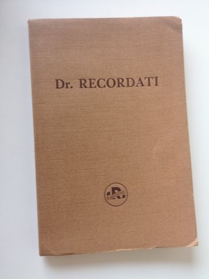 Dr. Recordati - Veröffentlichung Pharmazeutisches Labor 1954