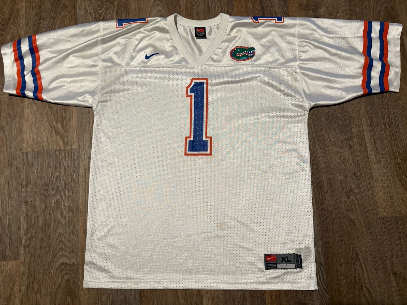 NCAA Vintage Nike University Florida Gators #1 Football Jersey Mens Size XL