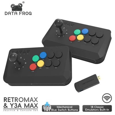 Data Frog Y3A Max Wireless Arcade Stick   27 Emulators, Turbo Mode | PC, Android