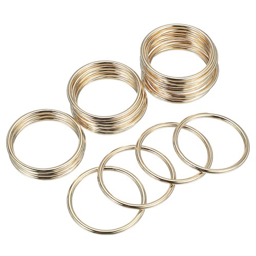 PATIKIL 4.7" Metal O Ring, 2 Pcs Heavy Duty 304 Stainless Steel O Rings