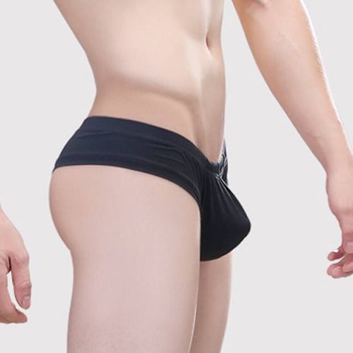 Slip uomo sexy perizoma vita bassa perizoma perizoma marsupio schiena a T slip bikini mutandine - Foto 19 di 41