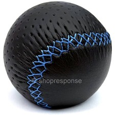 Razo Ra128bl Shift Knob Blue Stitched Black Leather Round Ball 240g Weighted Jdm Razo Ra128bl Shift Knob Blue Stitched Black Leather Round Ball 240g Weighted Jdm