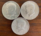 Three (3) 1964 Kennedy Half Dollars | 90% Silver
