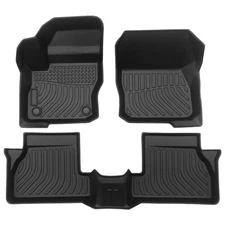 Floor Mats 2 Rows Liner Carpets For 2012-2018 Ford Focus TPE Rubber All Weather
