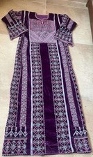 Palestinian Handmade Thobe Khalak S/m/l Dark Purple Color