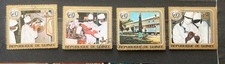 LOT DE 4 TIMBRES OBLITERES  /  REPUBLIQUE DE GUINEE  /  THEME : MEDECINE   / TBE