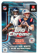 2025 Topps Chrome Football NFL Factory Sealed Blaster Value Box - New / Sealed