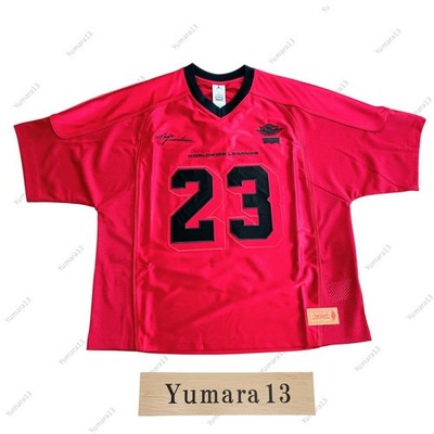 Nike Jordan x LEVI'S Red Jersey Tops Red IM6732-657 US Size | eBay