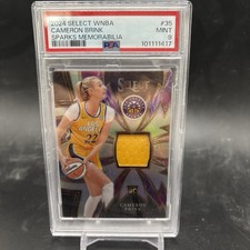 Cameron Brink (RC Sparks Memorabilia). PSA 9 MINT. 2024 Select WNBA