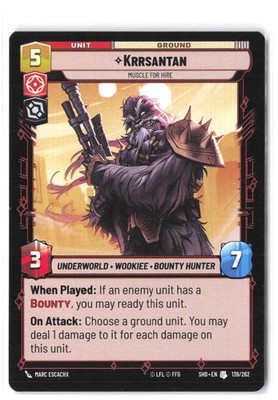 Krrsantan - Muscle for Hire #139/262 Shadows of the Galaxy NM