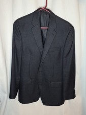 Michael By Michael Kors Men's Navy And Black Patterned Blazer Size 40R Modern...