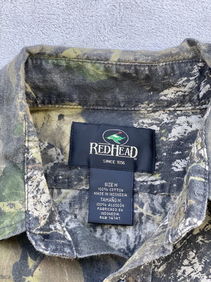 Mens RedHead Shirt Realtree Camo Advantage Timber Hunting Button Up L/S Sz M - Image 3 of 4