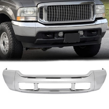 Steel Chrome Front Bumper For 2000-2004 F250 F350 Super Duty Without Sensor Hole Steel Chrome Front Bumper For 2000-2004 F250 F350 Super Duty Without Sensor Hole