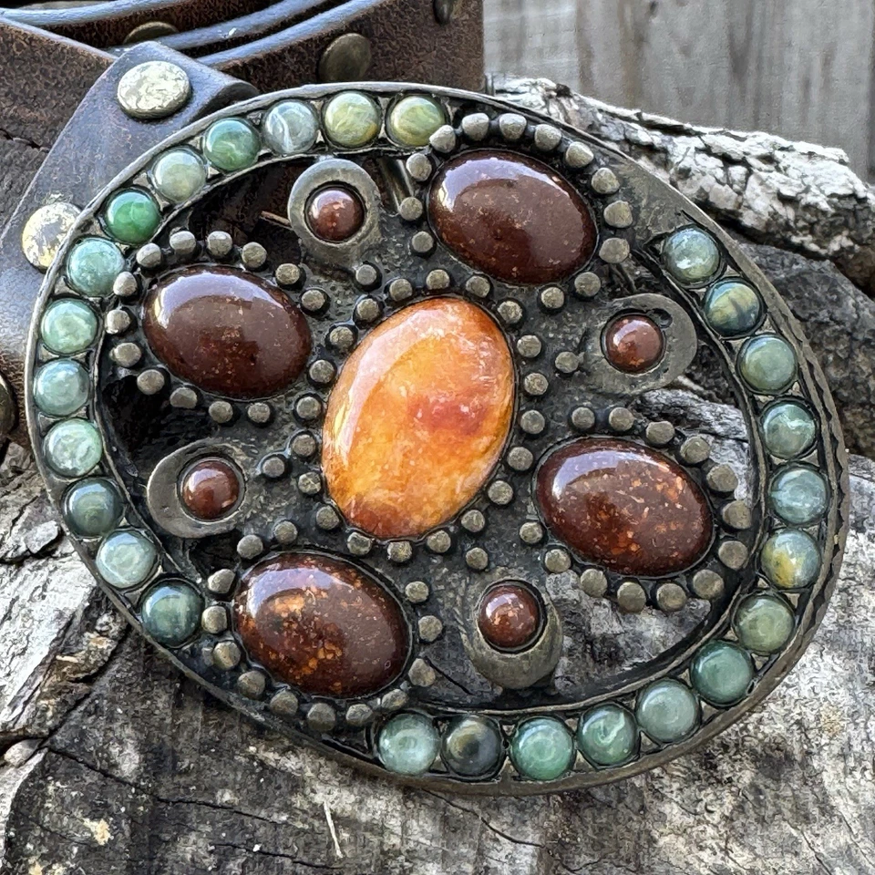 Cinturón Cornalina Via Spiga Cuero Genuino Italiano Hecho en Italia Talla Grande Foto 2 de 4