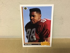 Eric Swann - 1991 Upper Deck Football Card - Star Rookie - Pack Fresh N/M or BTR. rookie card picture