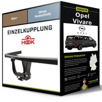Starre AnhäNgerkupplung für Opel Vivaro 03.2019-Jetzt C Typ K0 Hook NEU