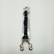 Petmate Take Two Adjustable Leash Extender Coupler 5/8" X 18-24  Black Sm/Medium