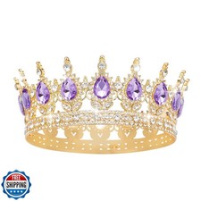 Queen Crown Rhinestone Wedding Crowns and Tiaras for Women Costume Party Hair