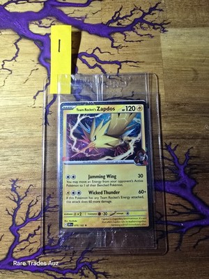 Pokémon TCG Team Rocket's Zapdos 70/182  EB Games Stamped Promo Factory Sealed