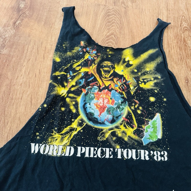 Iron Maiden black tank top  2005  Iron Maiden Piece of Mind 83 Promo Shirt Si