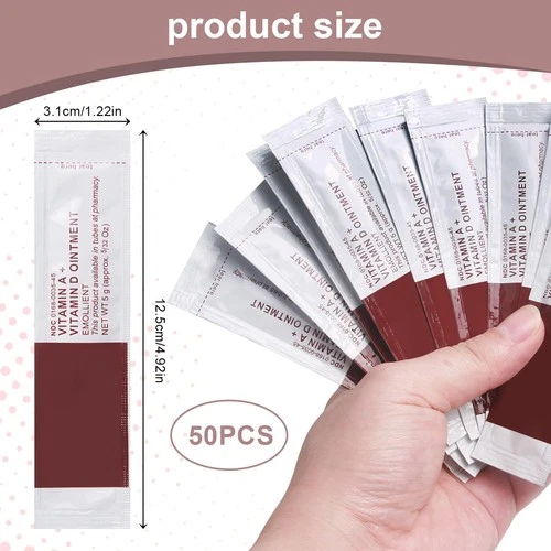 Tattoo Scar Repair Gel 50Pcs -Vitamin AandD Ointment for Tattoo Aftercare,Dry... image 2