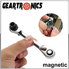 1/4" Mini Double-Ended Quick Socket Ratchet Wrench Rod Screwdriver Bit Tools NEW