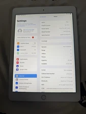 apple ipad pro a1674 WiFi + Cellular Unlocked 32gb Silver good Tested Working