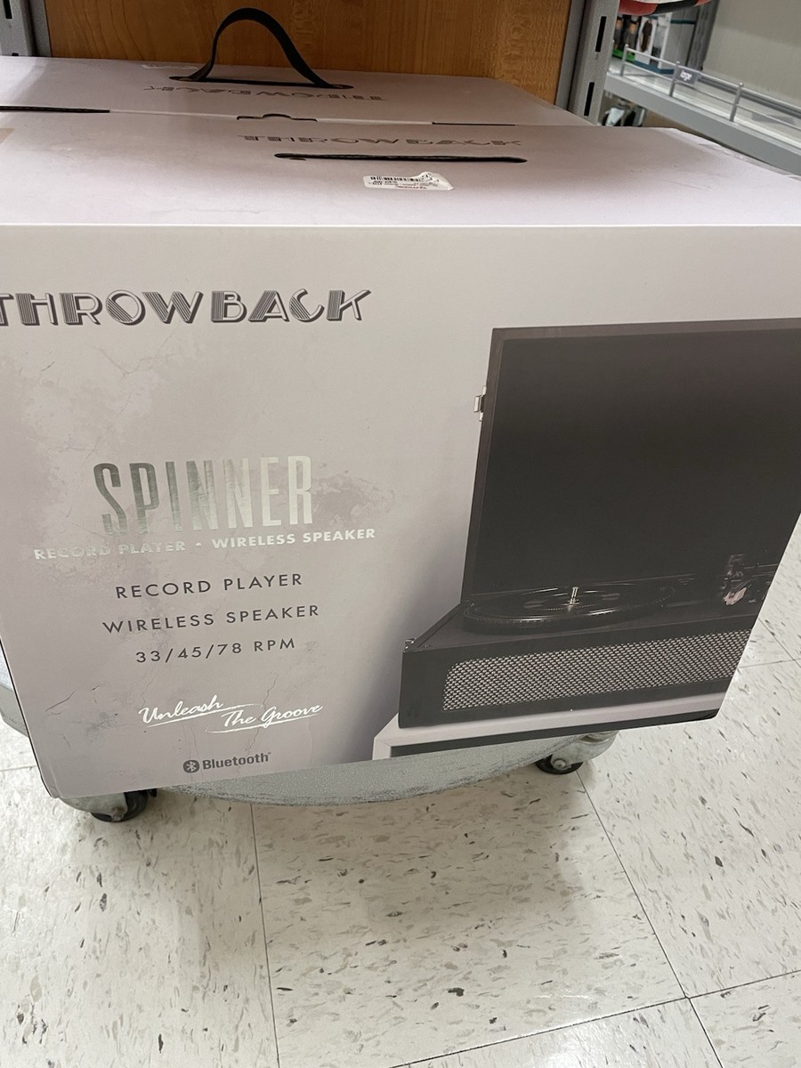 Throwback SPINNER Record Player Wireless Speaker 33 / 45