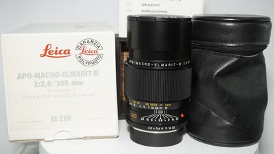 Leica Apo-Macro-Elmarit-R 100mm f/2.8 3 Cam Lens Boxed #3594320