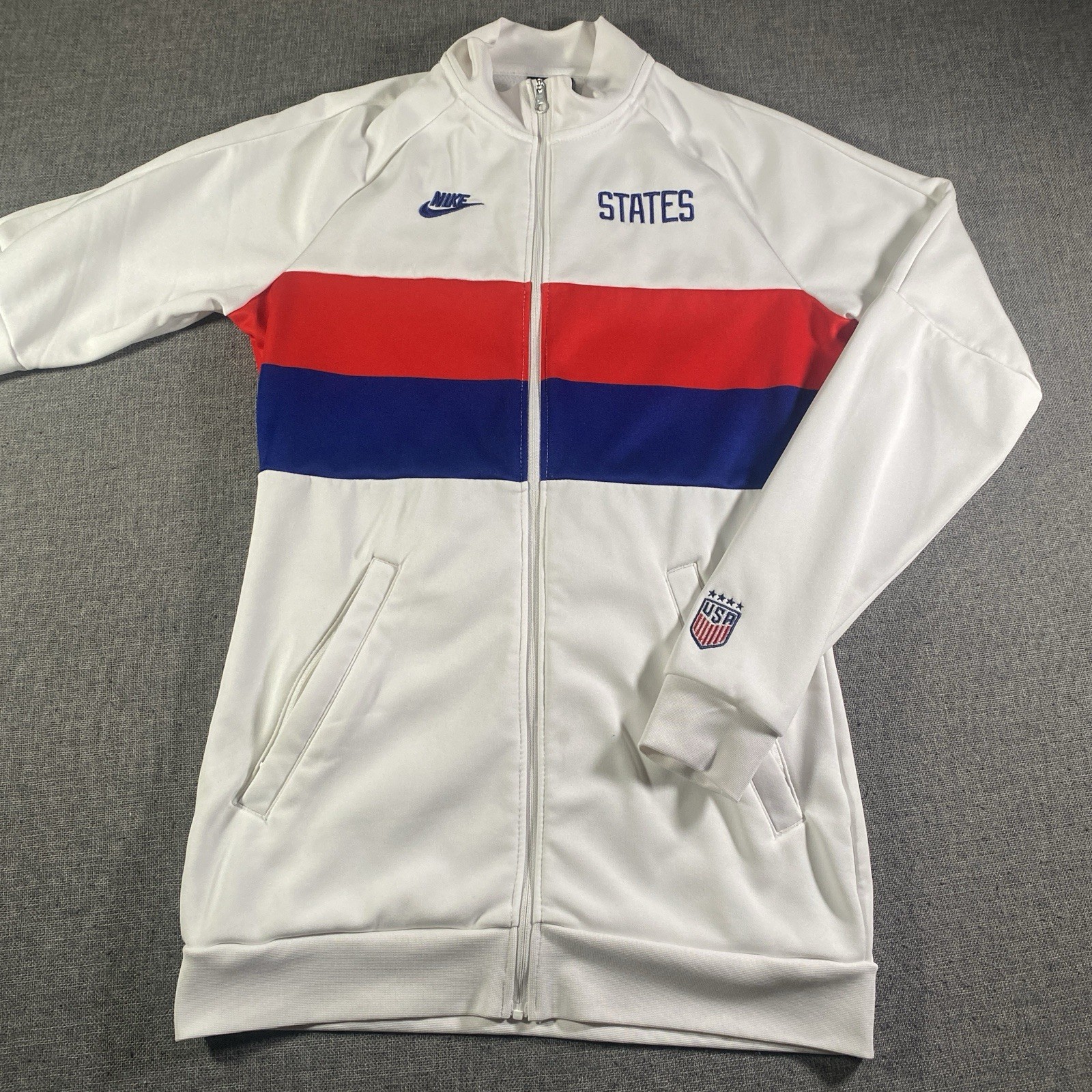 SACAI X NIKE Giacca Nike 2020 USA donna calcio full zip pista taglia XS bianca performance