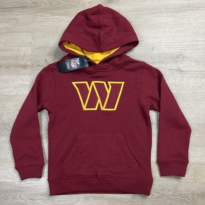 Washington Commanders NFL Team Apparel Pullover Hoodie Kids Size Medium 5/6 NWT