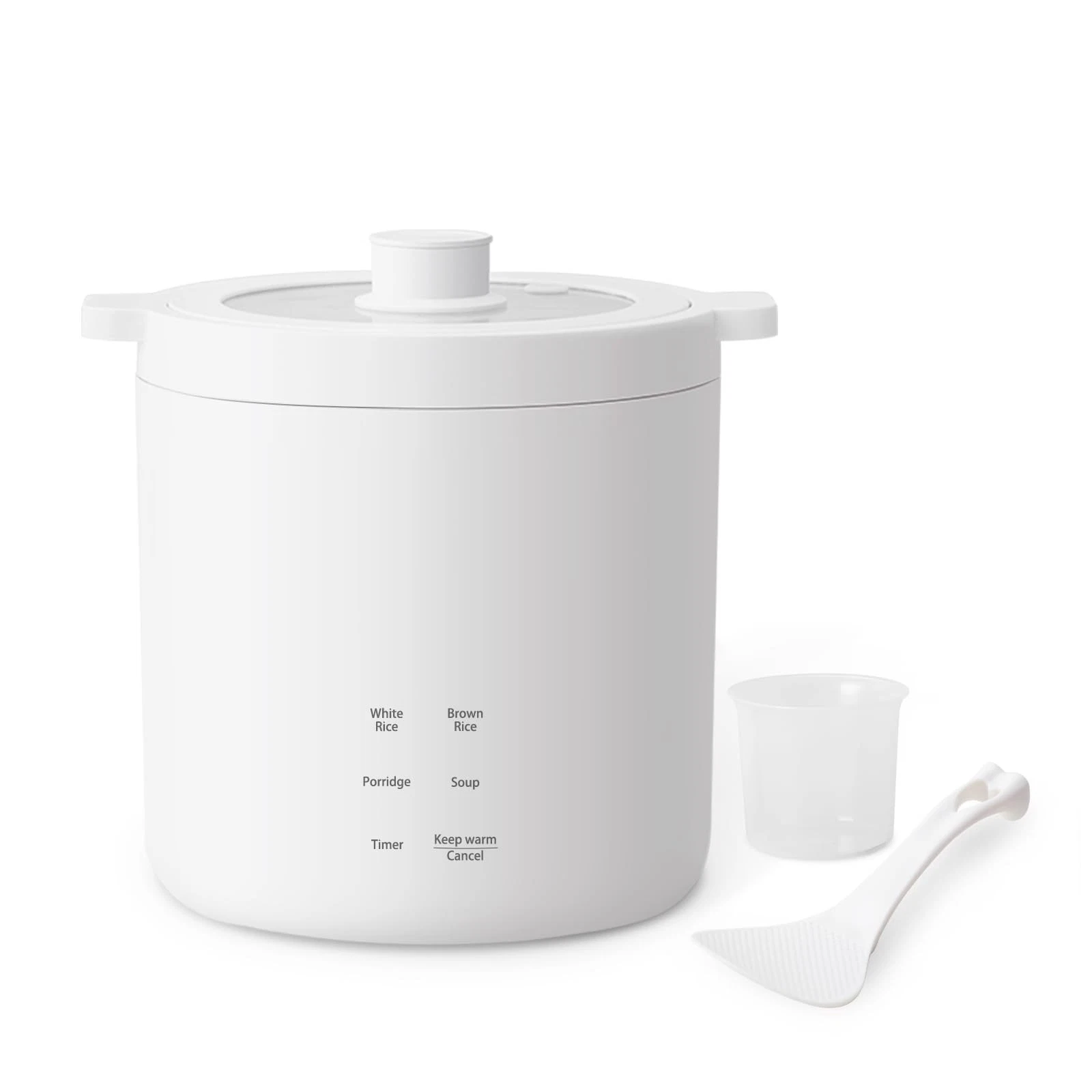 Olayks Mini Rice Cooker 2 Cup Uncooked, Small Electric Cooker