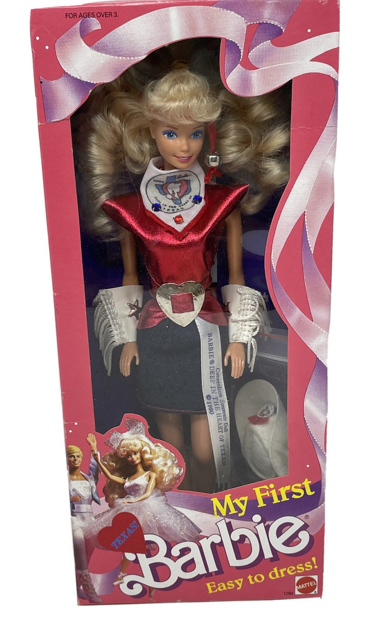 My First Barbie Doll 1990 Texas Convention Souvenir Doll #1280