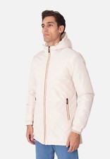 Parka Uomo Invernale Impermeabile con Cappuccio Giaccone Lungo Imbottito Slim 