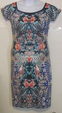 Forever 21 juniors M Medium Dress Sheath Back Zip Floral Beautiful j215