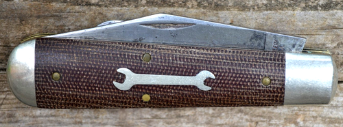 GEC Tidioute Cutlery Oil Field Jack Micarta Griff 861219 Klappmesser USA - Bild 10 von 12